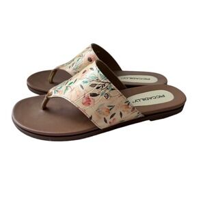 Piccadilly Floral Thong Sandals‎ Comfort Slip On Flats Summer Shoes 8